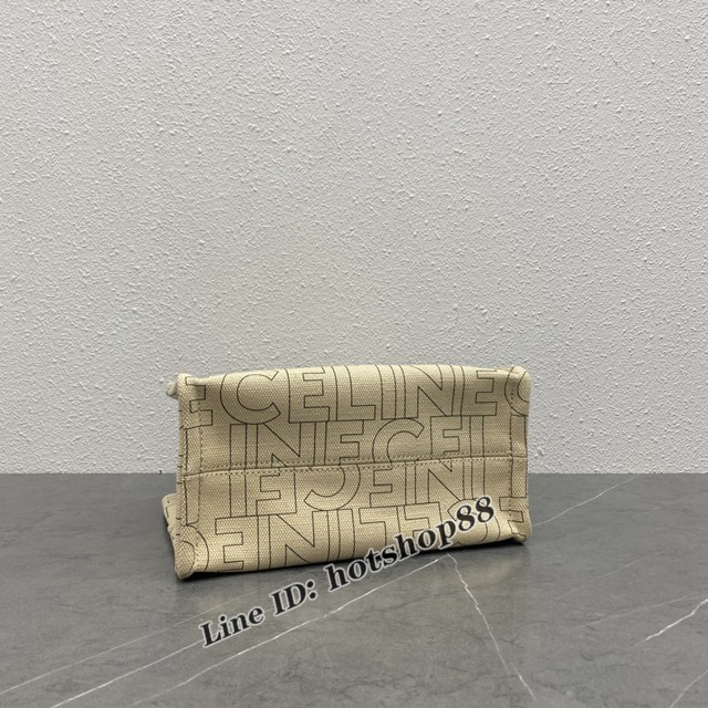 Celine專櫃新款織物托特女包 賽琳手提斜挎購物袋 xxl1163